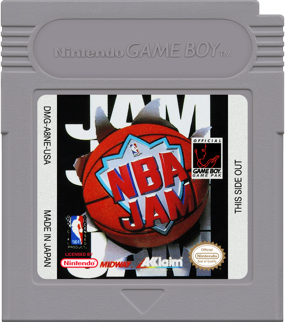NBA Jam Cartridge Label