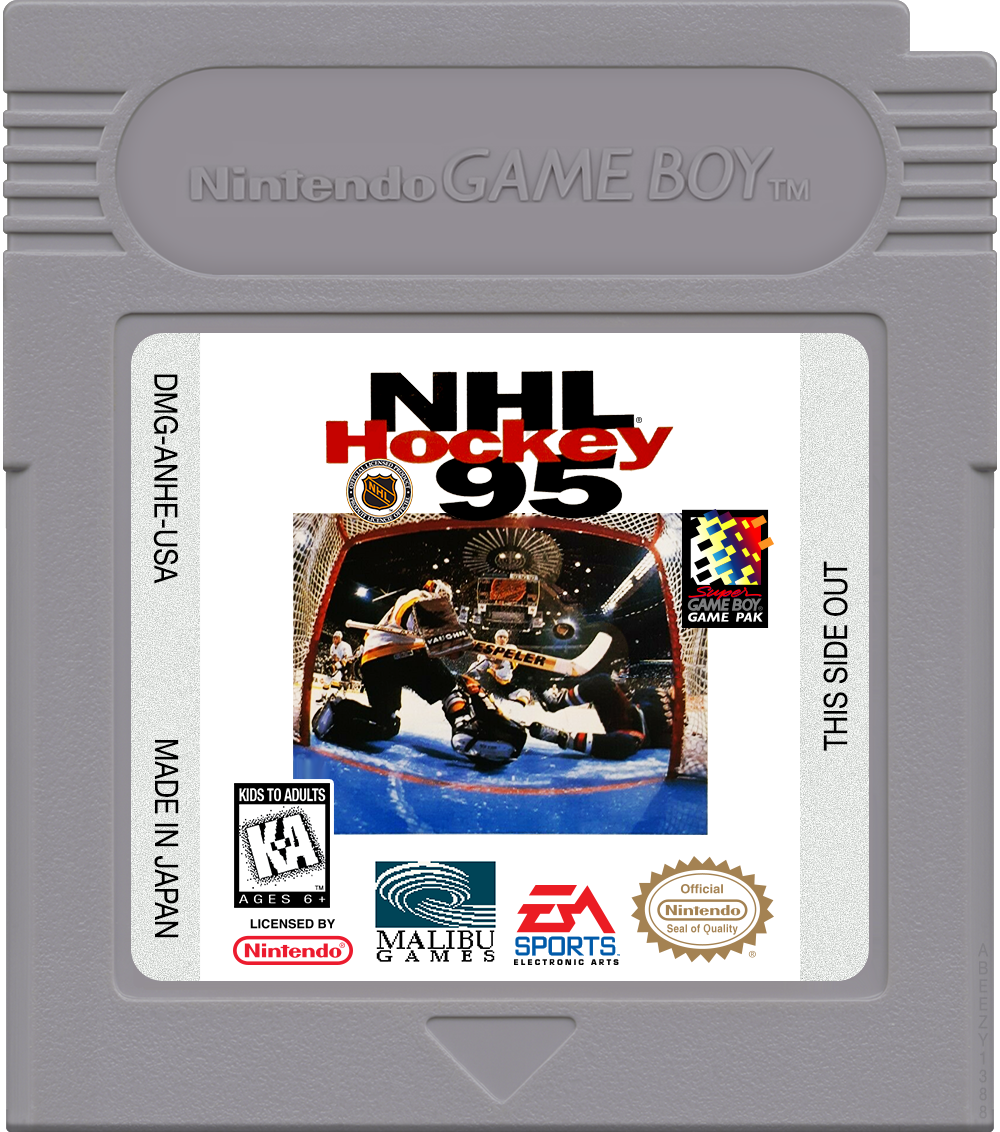 NHL Hockey 95 Cartridge Label
