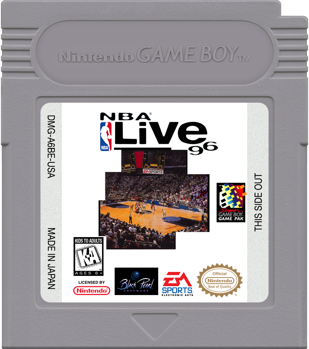 NBA Live 96 Cartridge Label