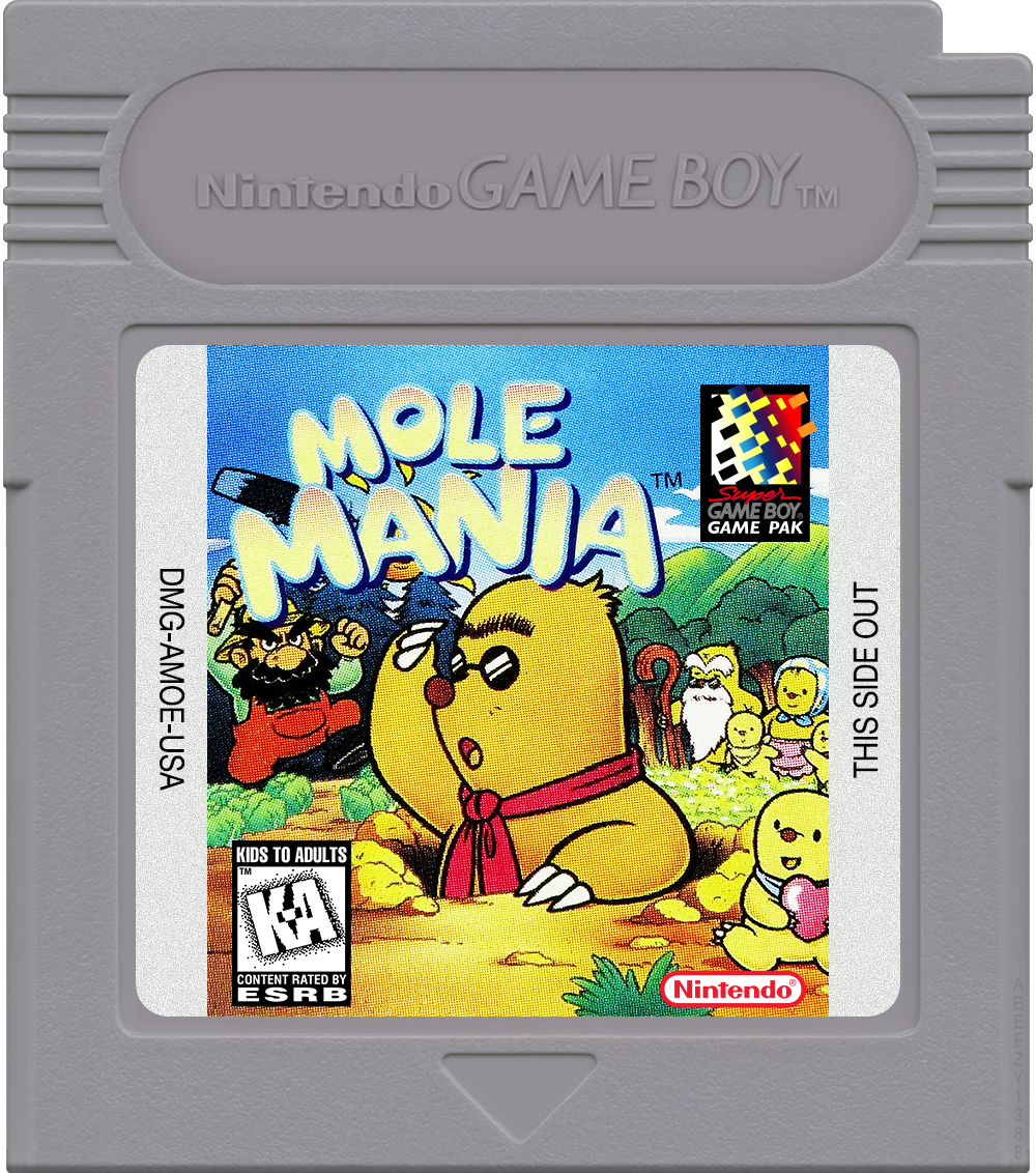 Mole Mania Cartridge Label