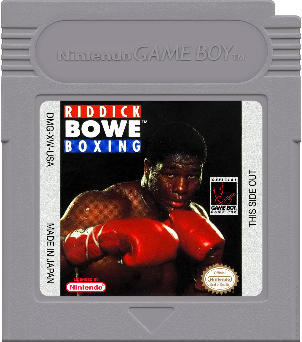 Riddick Bowe Boxing Cartridge Label