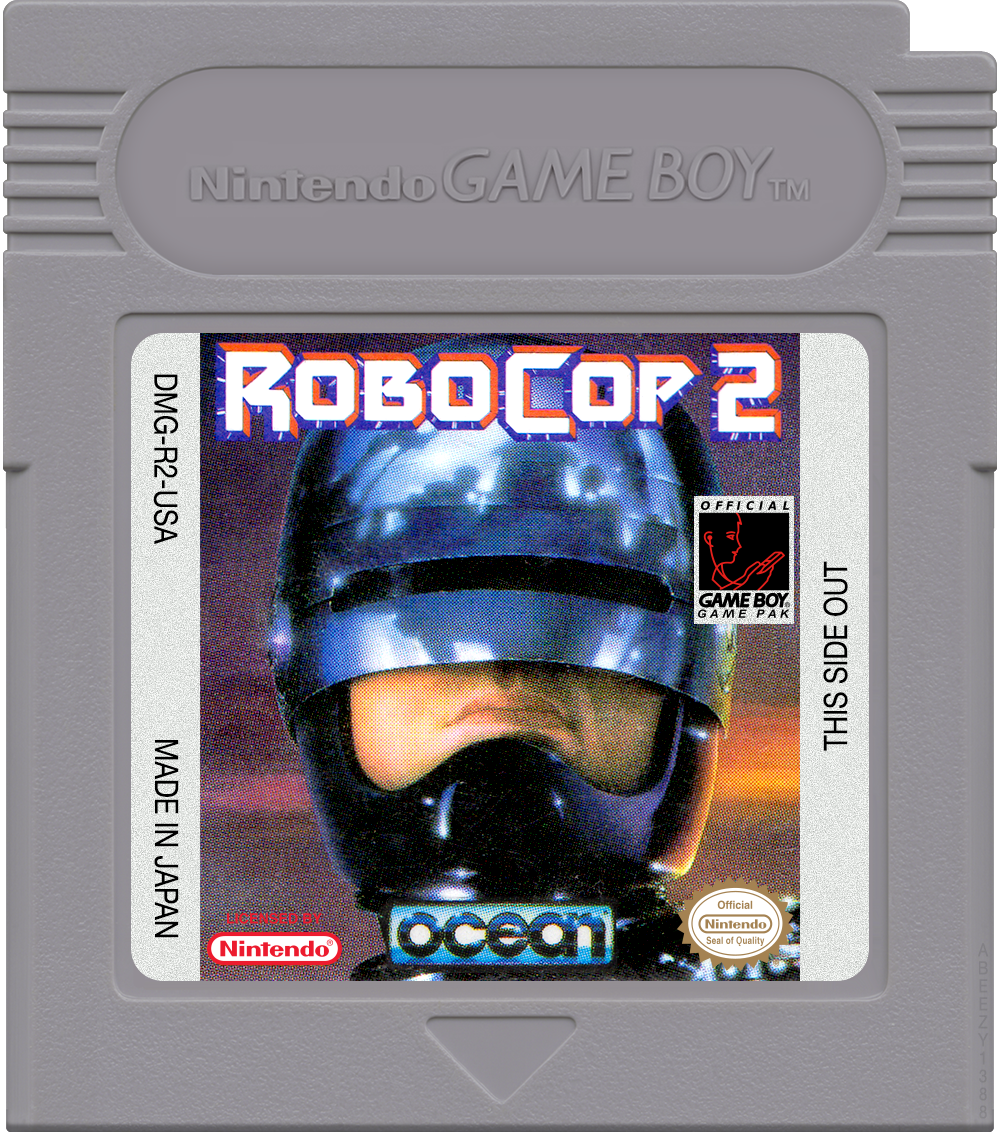 RoboCop 2 Cartridge Label