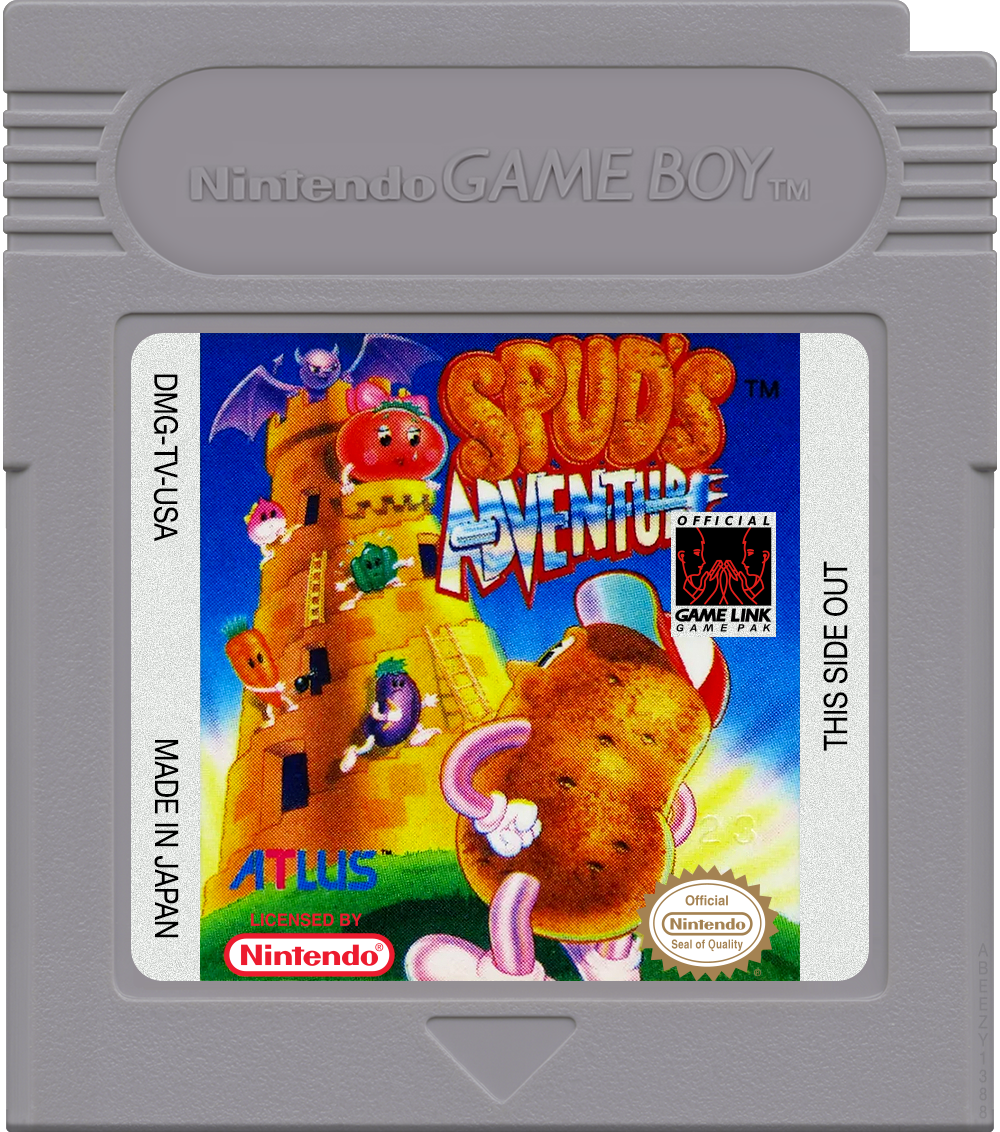 Spud's Adventure Cartridge Label