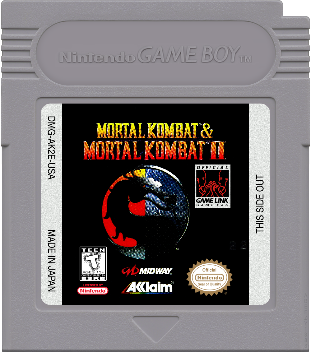 Mortal Kombat &amp; Mortal Kombat II Cartridge Label
