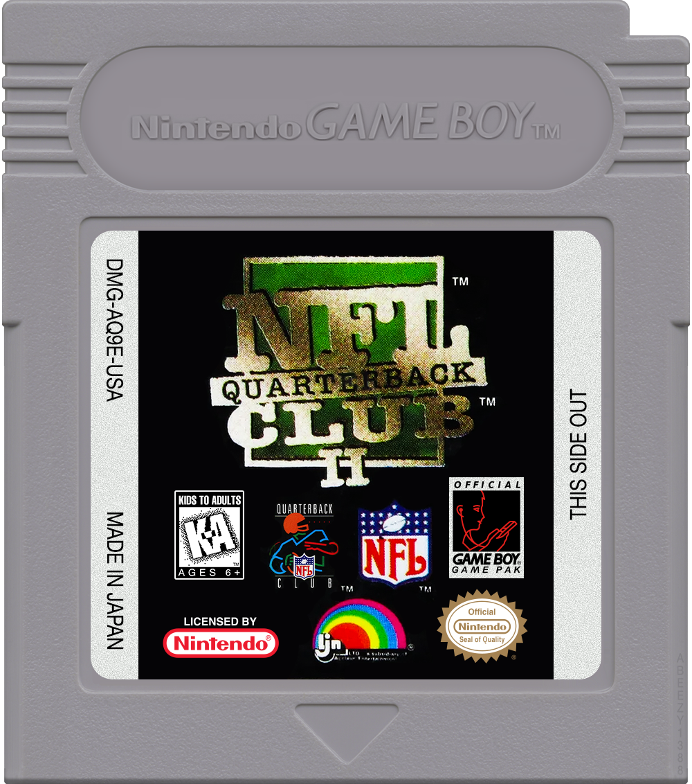 NFL Quarterback Club II Cartridge Label