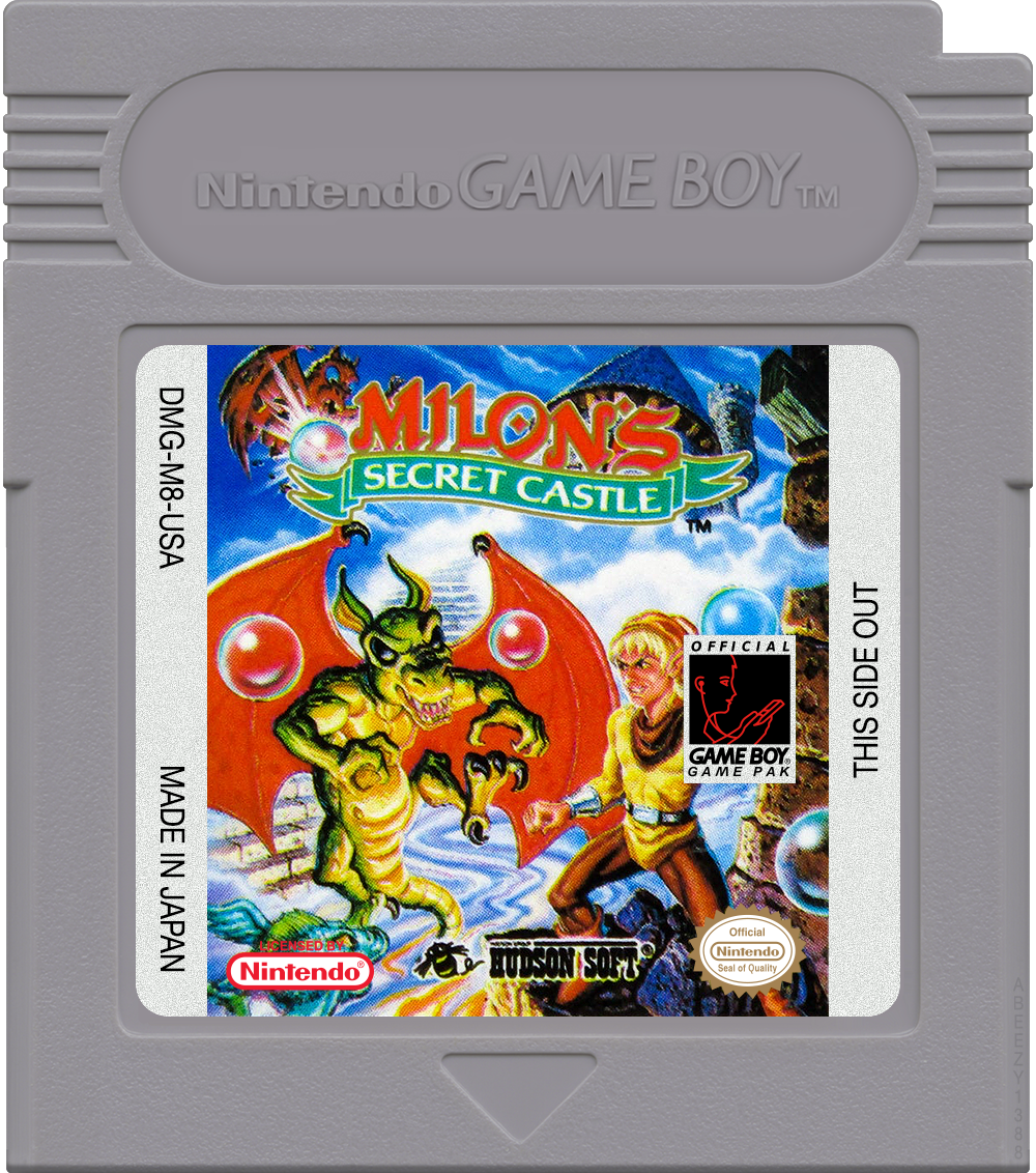 Milon's Secret Castle Cartridge Label