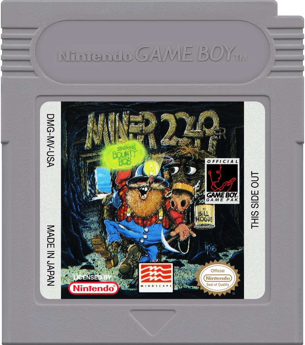 Miner 2049er Starring Bounty Bob Cartridge Label