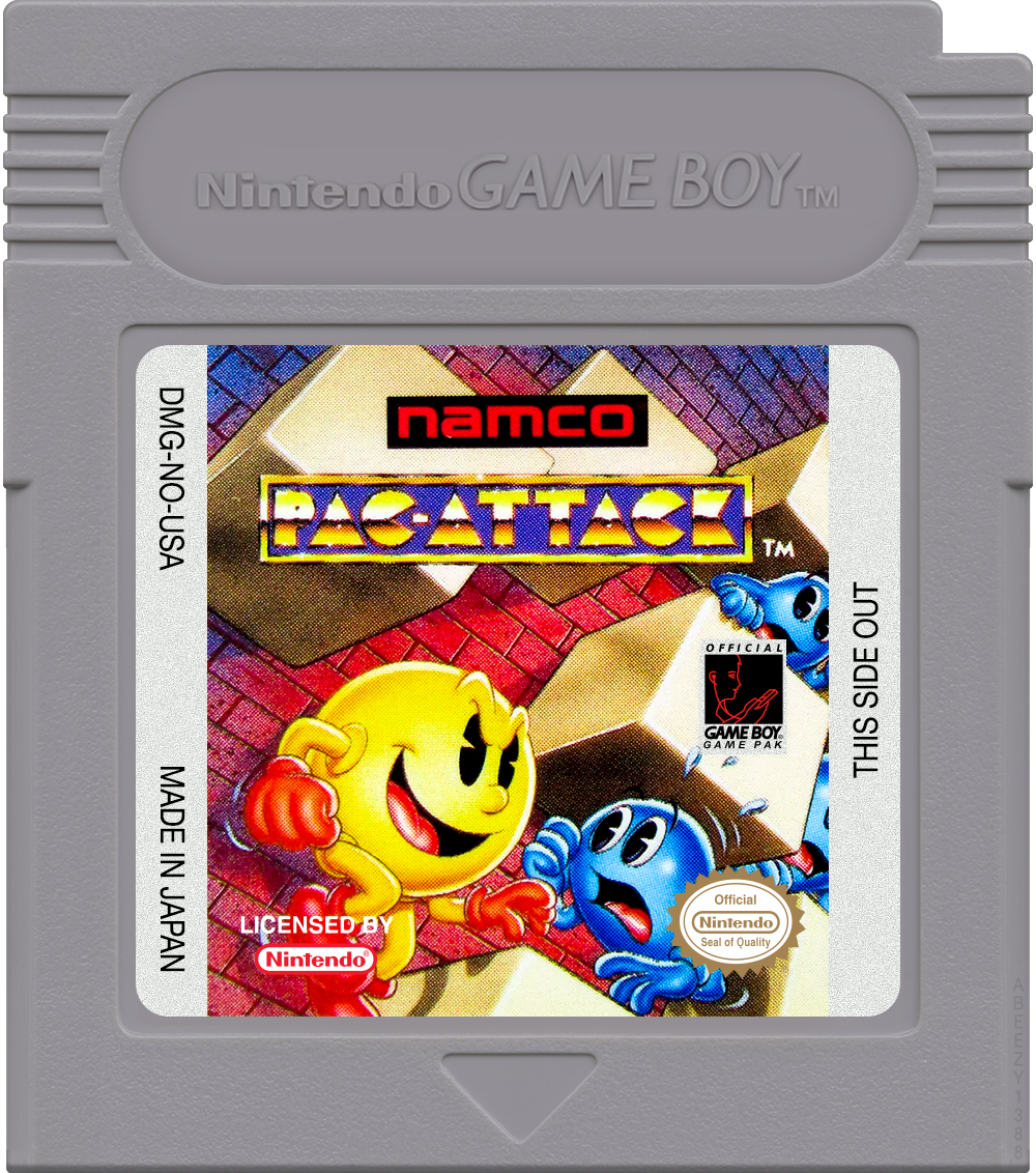 Pac-Attack Cartridge Label