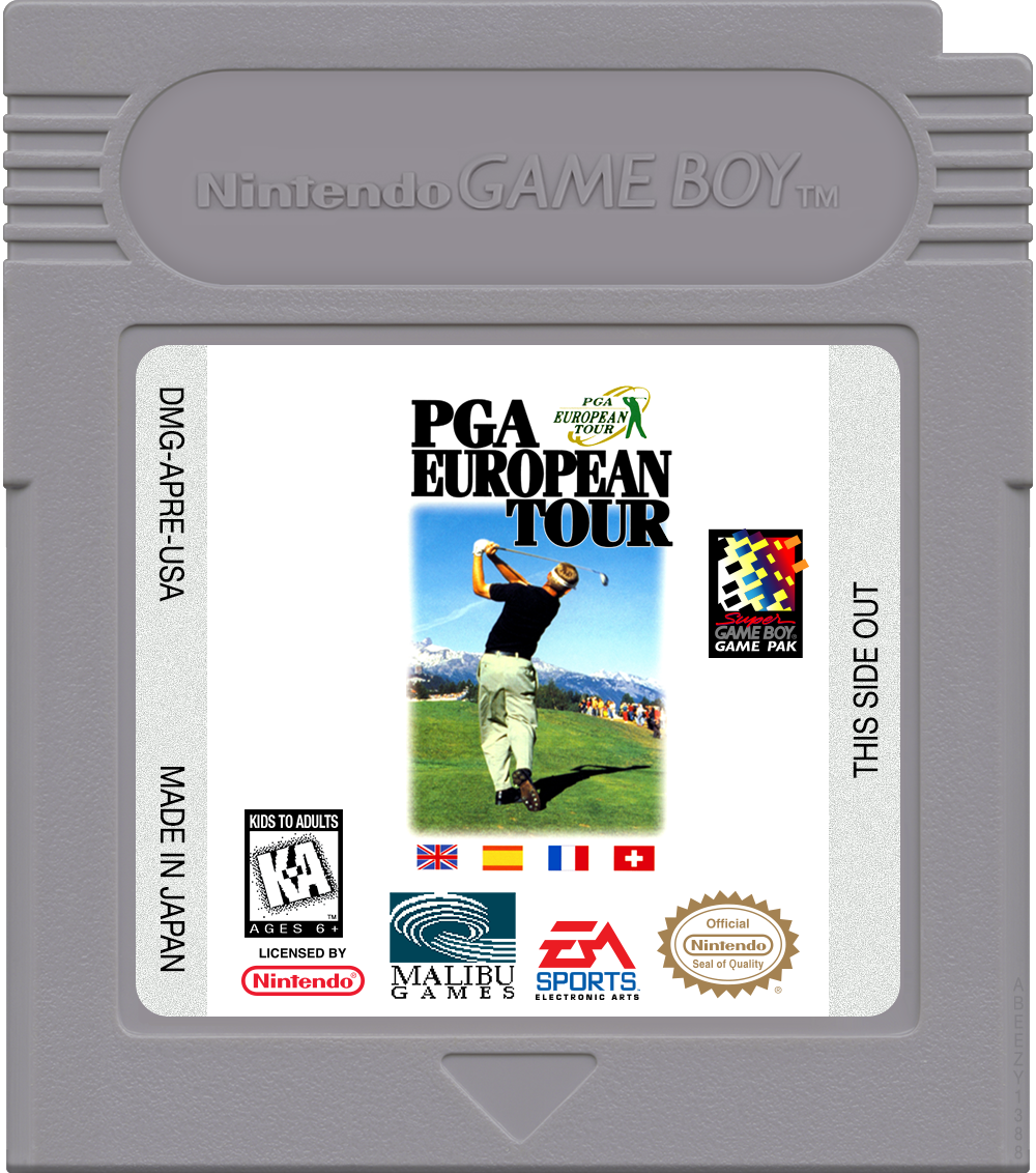 PGA European Tour Cartridge Label