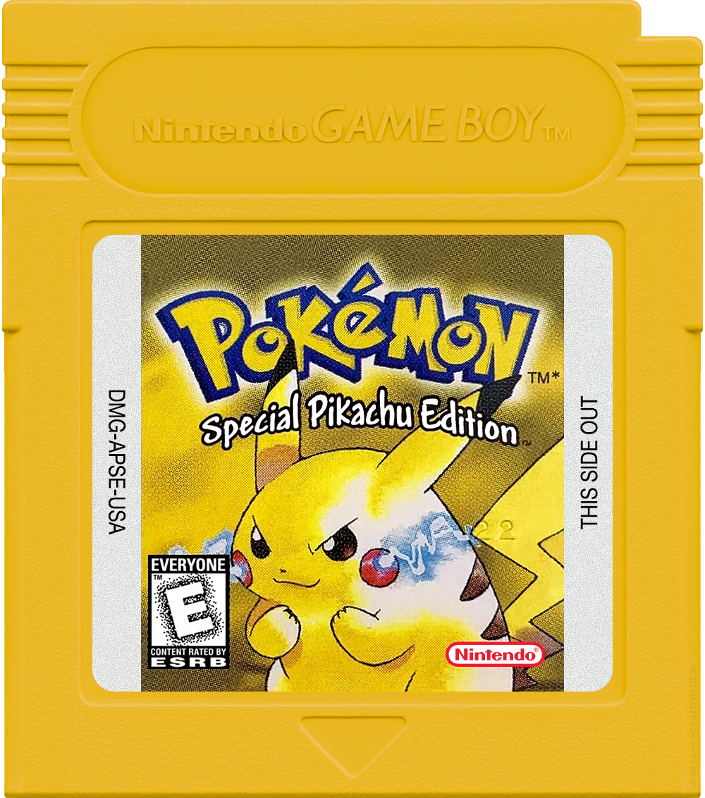Pokemon - Yellow Version - Special Pikachu Edition Cartridge Label