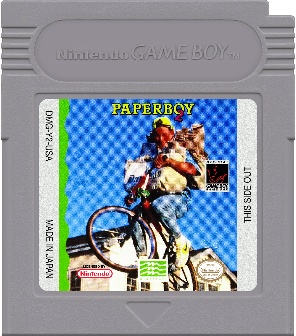 Paperboy 2 Cartridge Label
