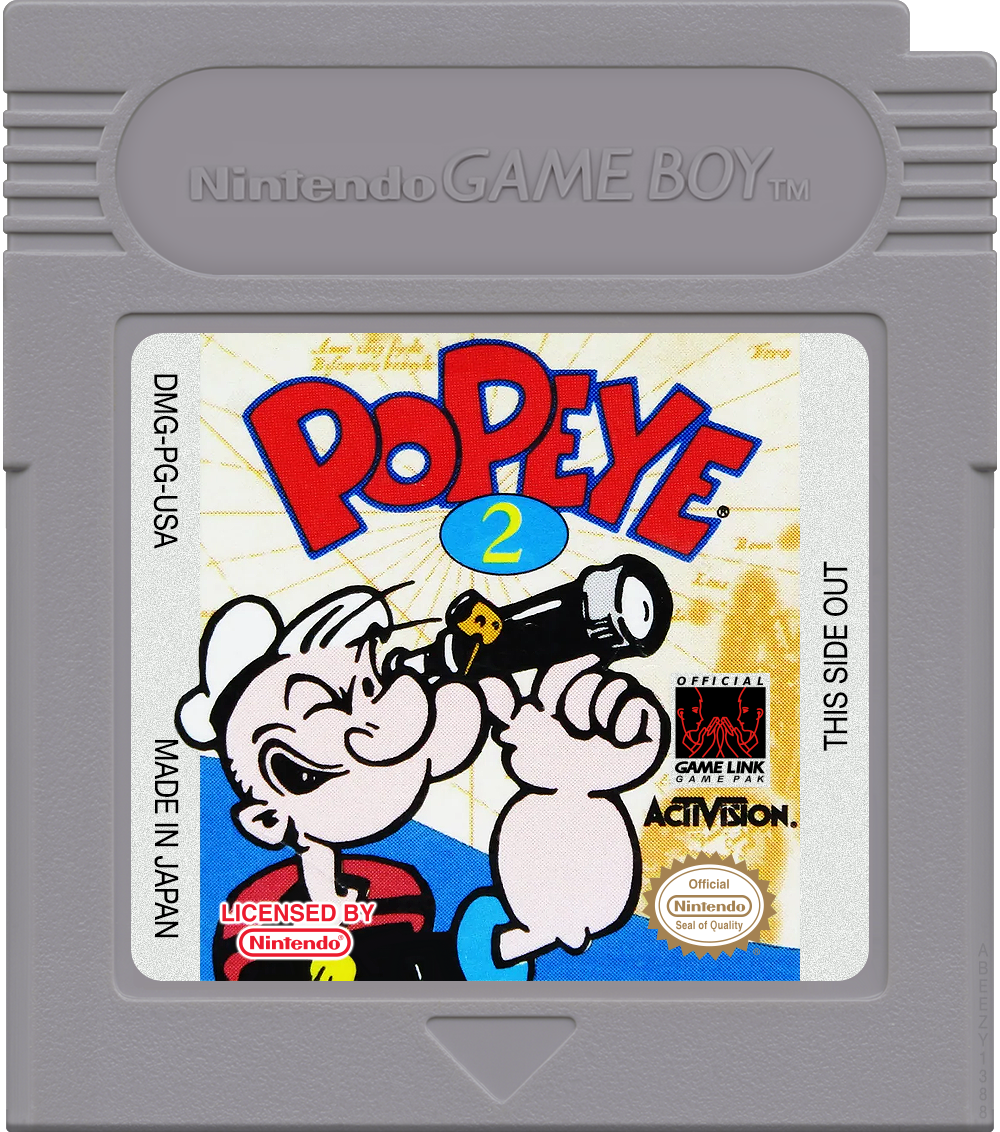 Popeye 2 Cartridge Label