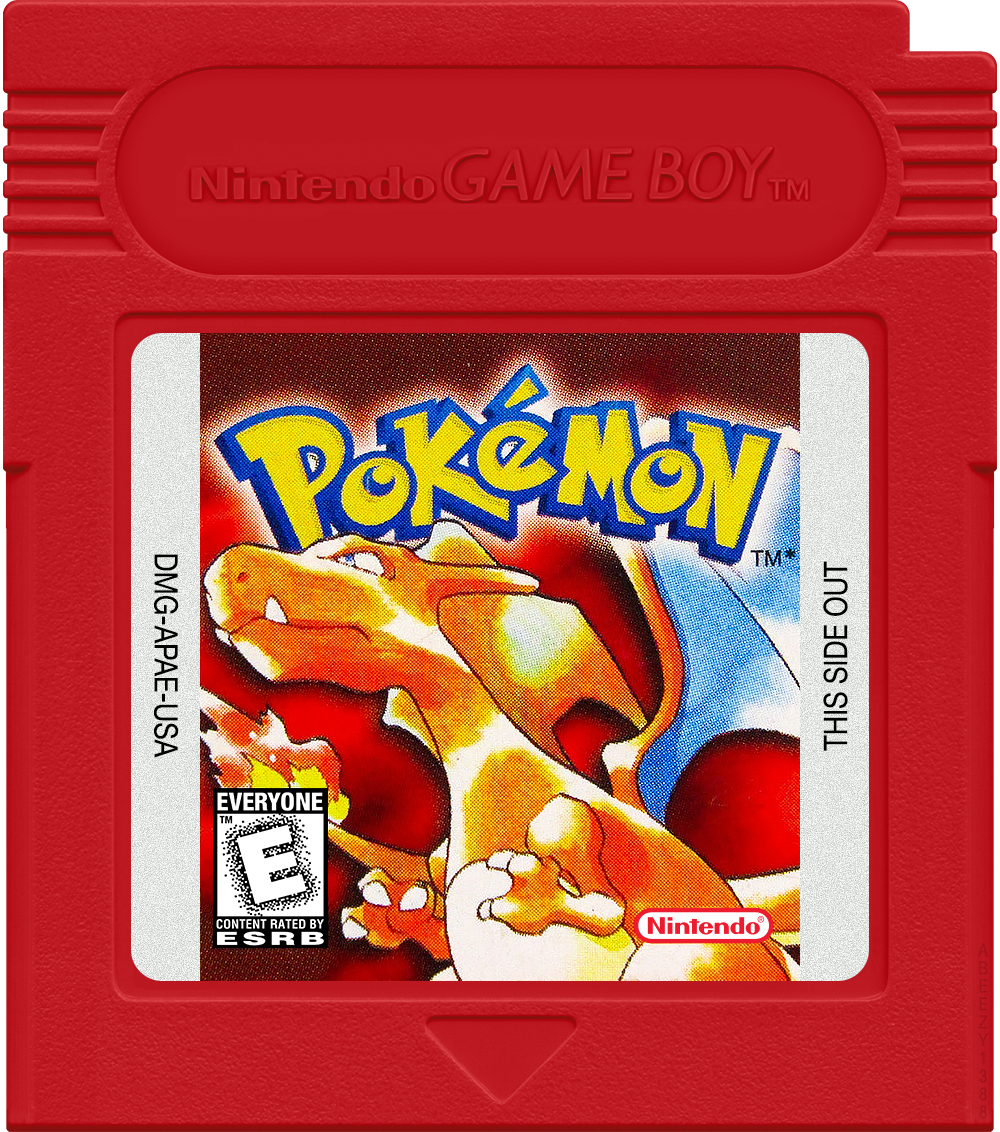 Pokemon - Red Version Cartridge Label