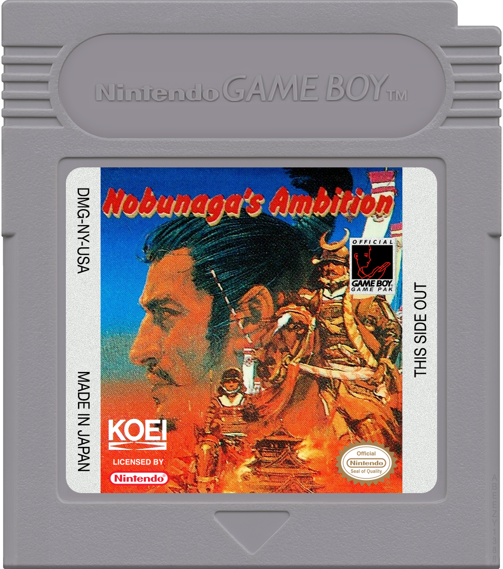 Nobunaga's Ambition Cartridge Label