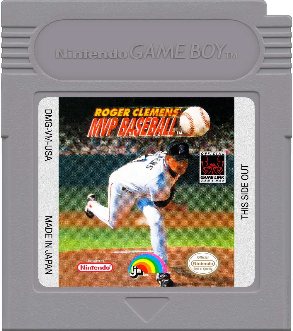 Roger Clemens' MVP Baseball Cartridge Label