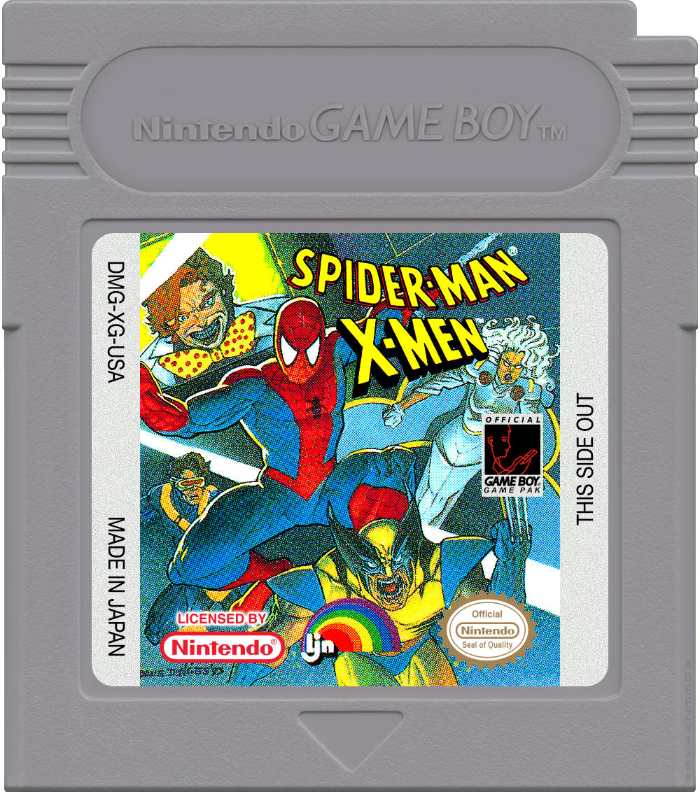 Spider-Man - X-Men - Arcade's Revenge Cartridge Label