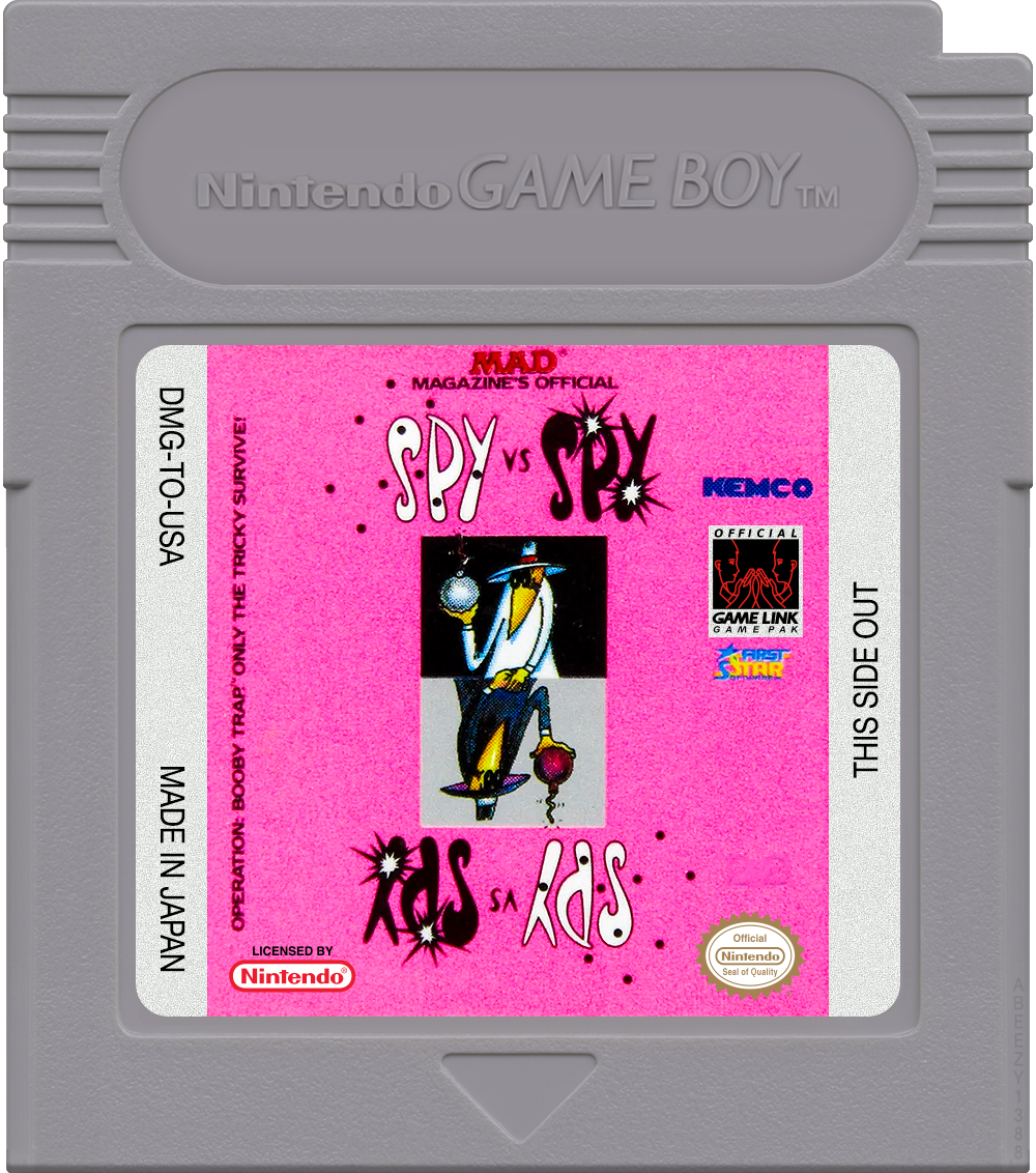 Spy vs Spy - Operation Boobytrap Cartridge Label