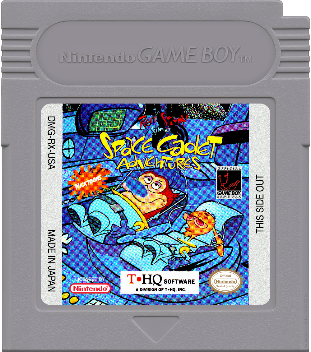 Ren &amp; Stimpy Show, The - Space Cadet Adventures Cartridge Label