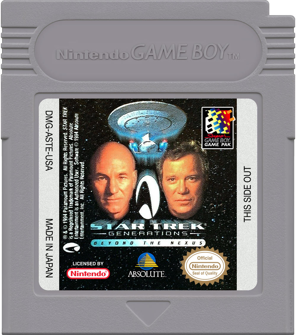 Star Trek Generations - Beyond the Nexus Cartridge Label
