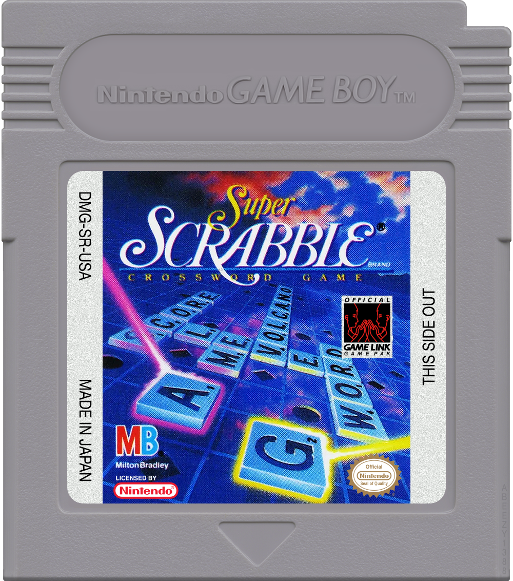 Super Scrabble Cartridge Label