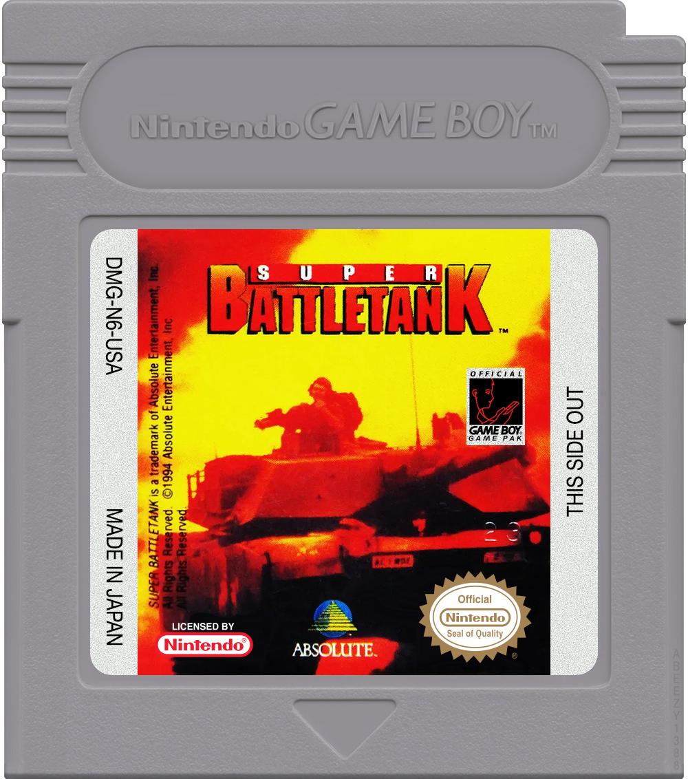 Super Battletank Cartridge Label