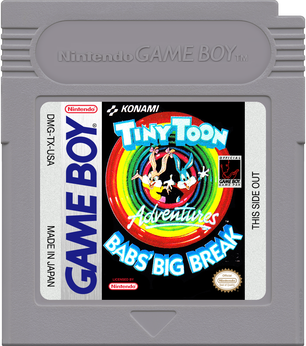 Tiny Toon Adventures - Babs' Big Break Cartridge Label