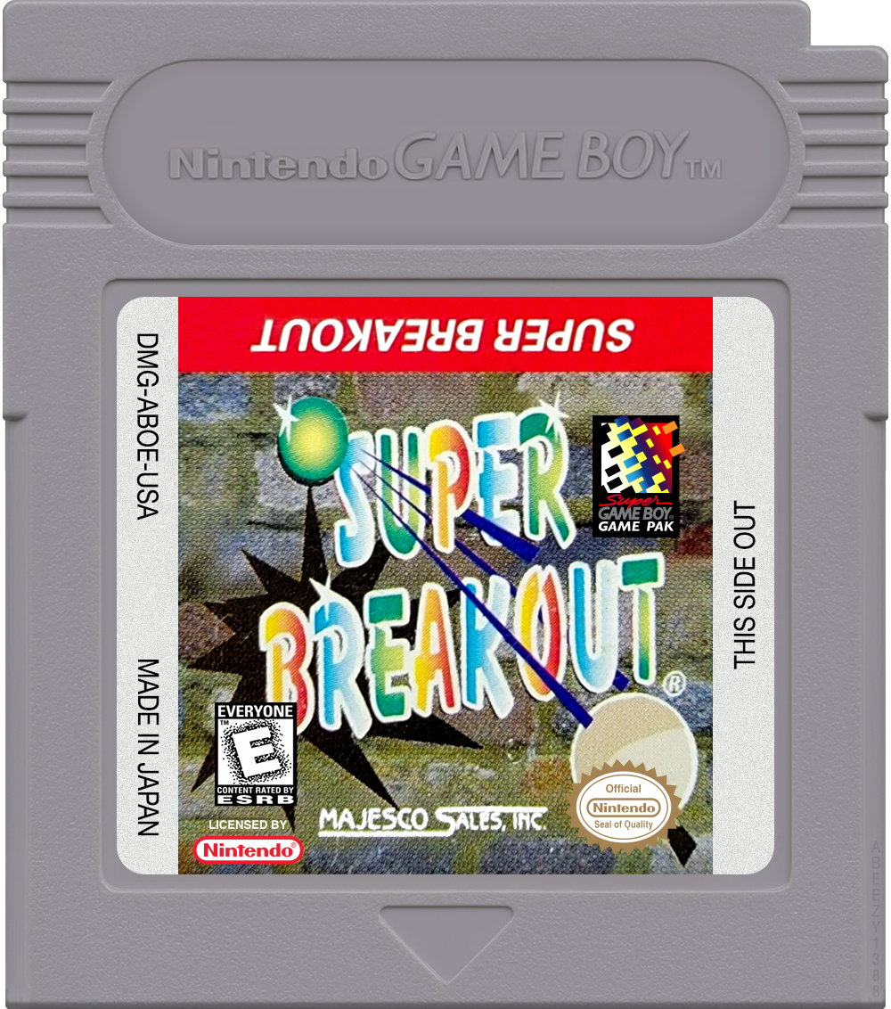 Super Breakout Cartridge Label