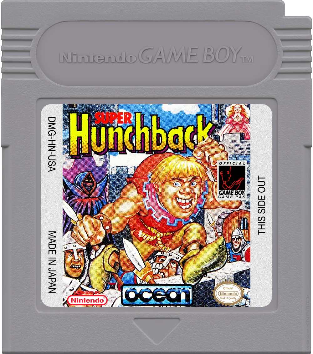 Super Hunchback Cartridge Label