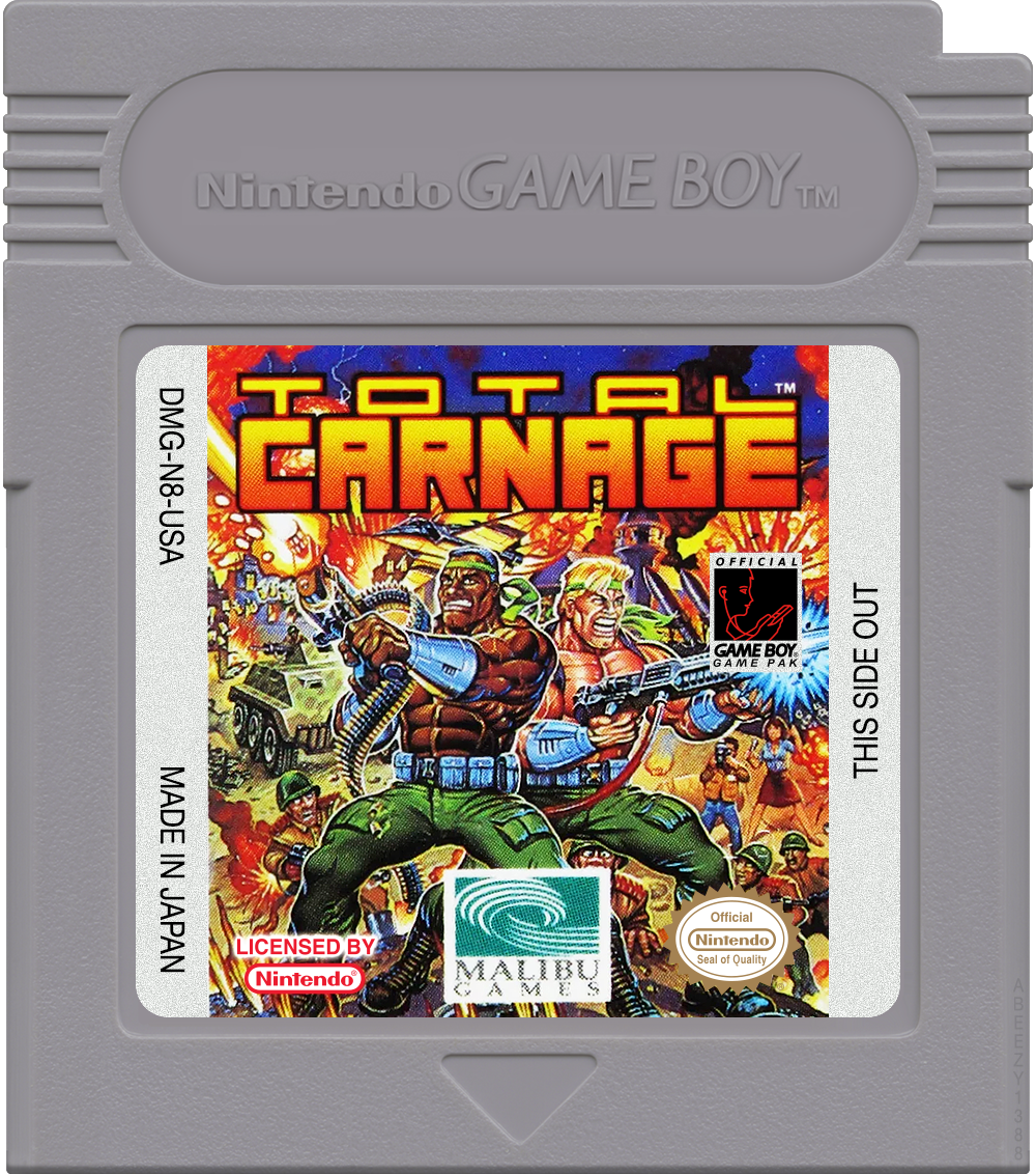 Total Carnage Cartridge Label