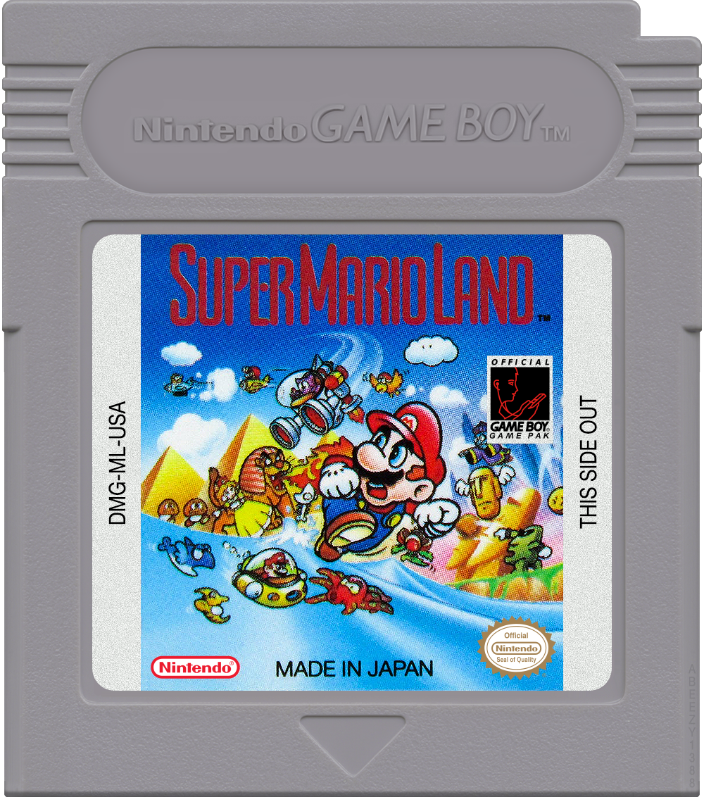 Super Mario Land Cartridge Label