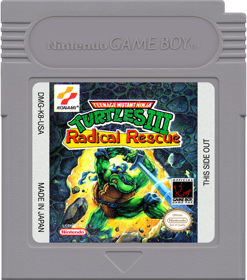 Teenage Mutant Ninja Turtles III - Radical Rescue Cartridge Label