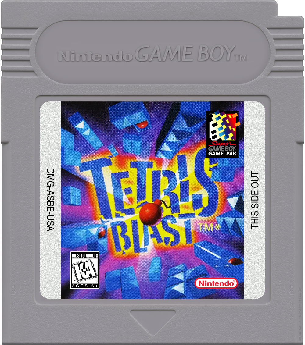 Tetris Blast Cartridge Label
