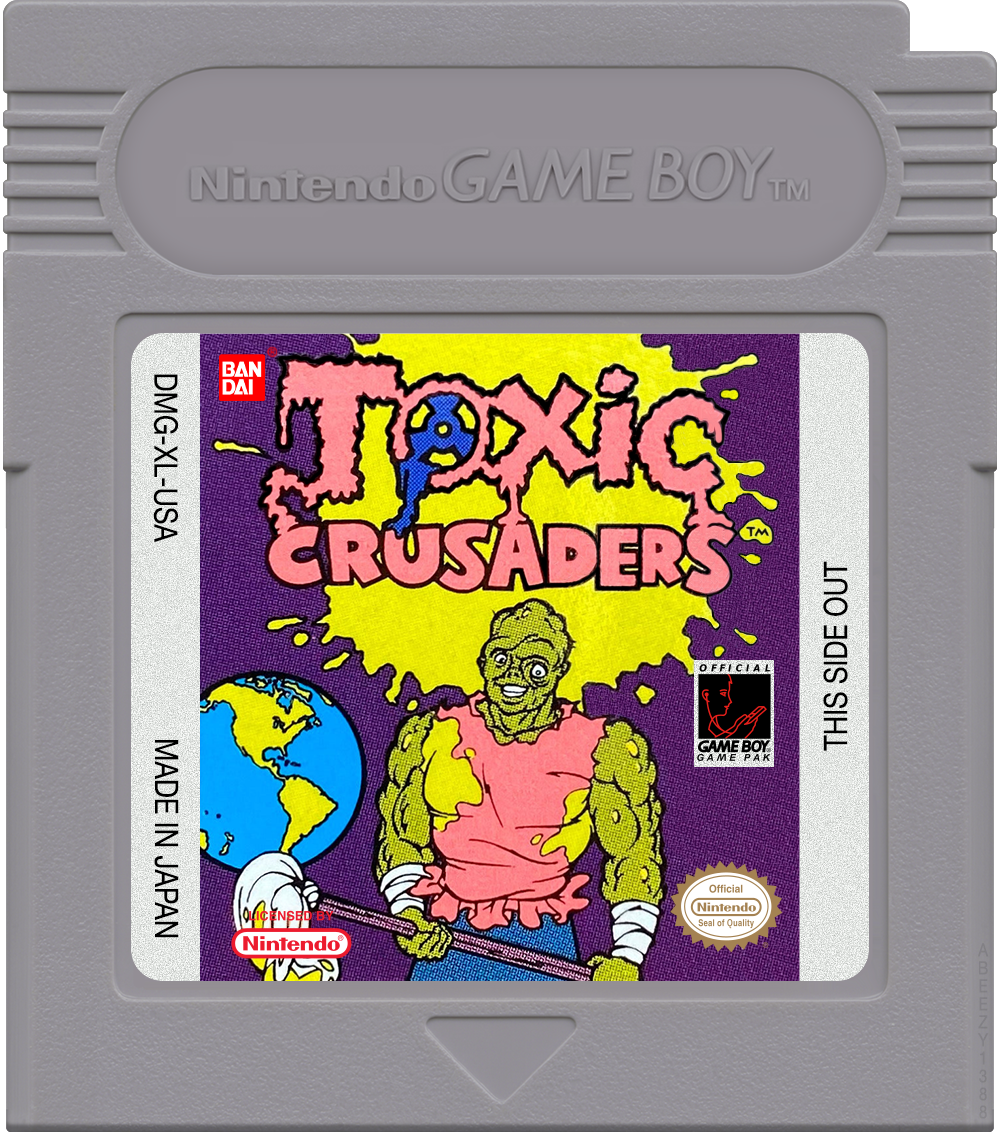 Toxic Crusaders Cartridge Label