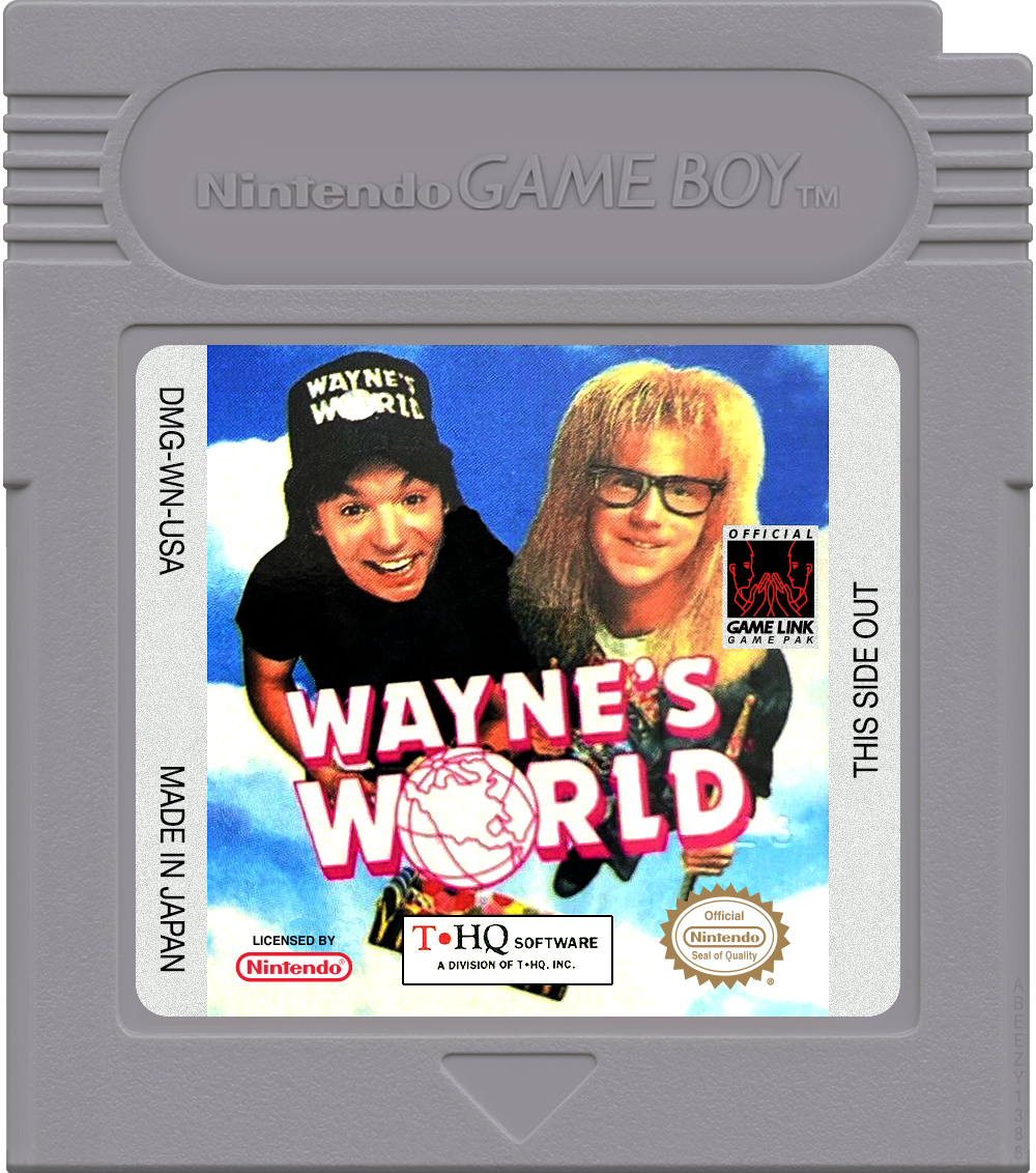 Wayne's World Cartridge Label