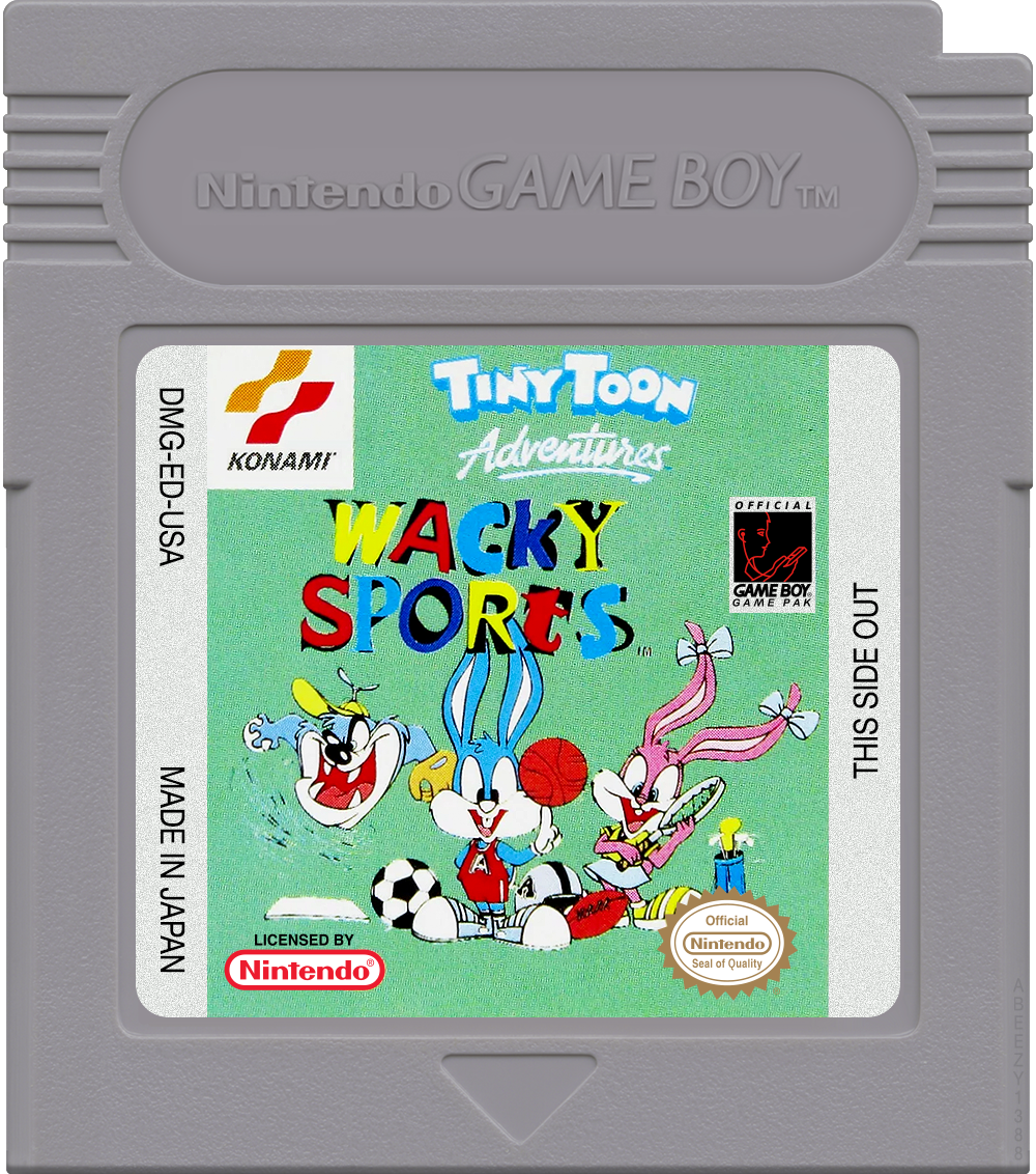 Tiny Toon Adventures - Wacky Sports Cartridge Label