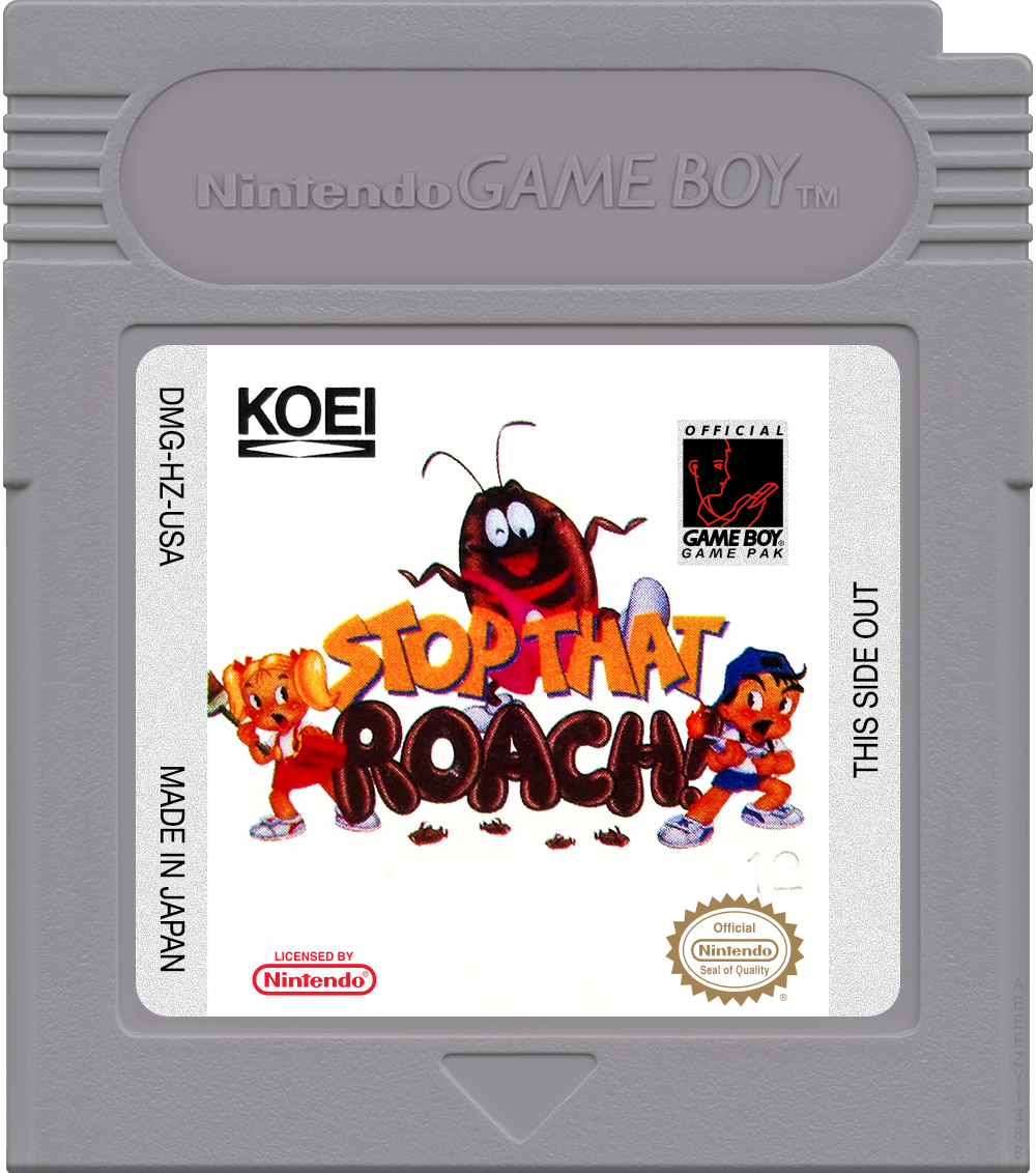 Stop That Roach! Cartridge Label