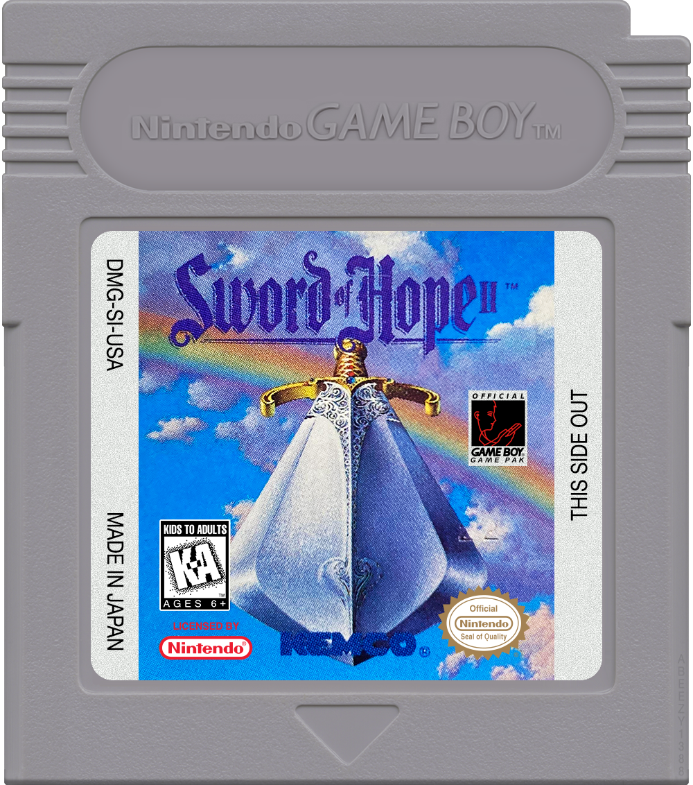 Sword of Hope II, The Cartridge Label