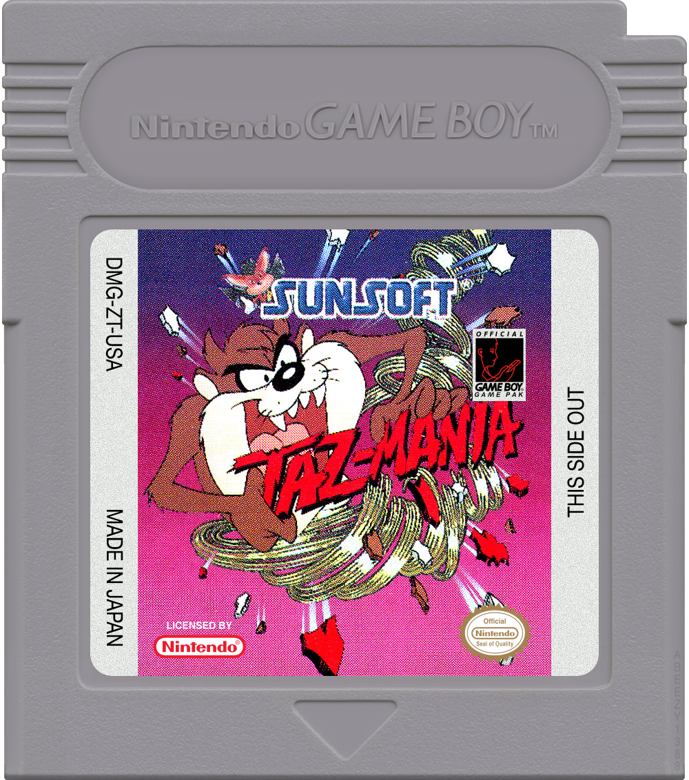 Taz-Mania Cartridge Label