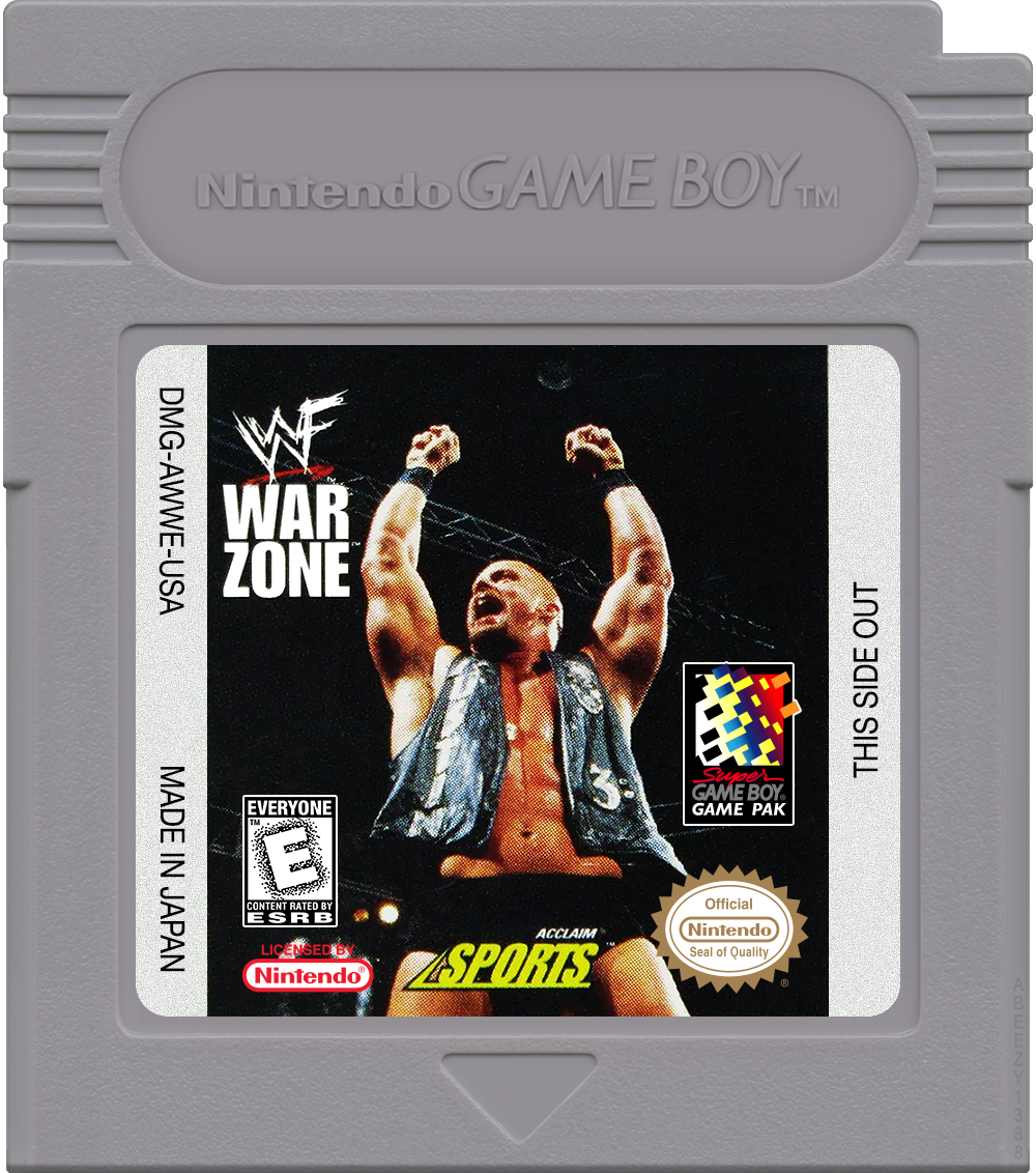 WWF War Zone Cartridge Label