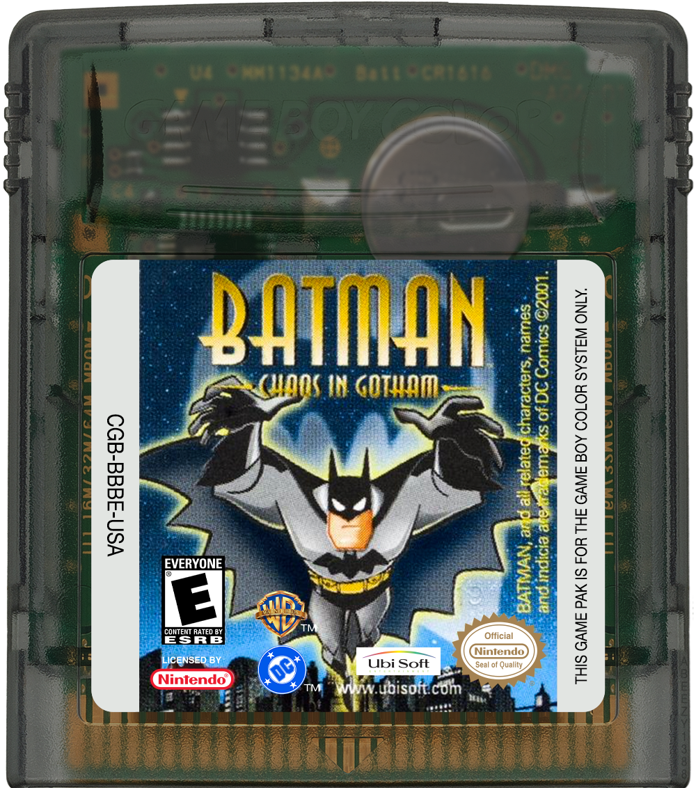 Batman - Chaos in Gotham Cartridge Label