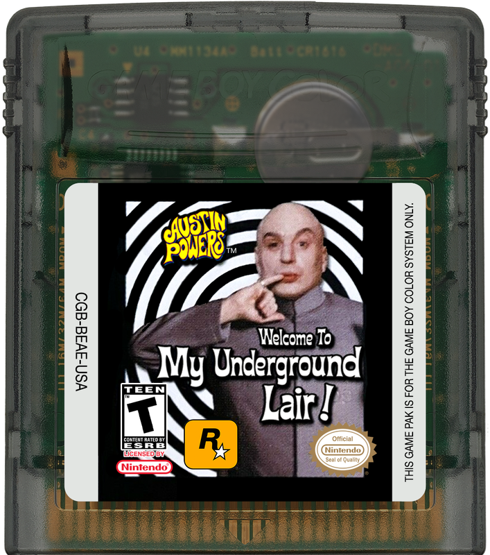 Austin Powers - Welcome to my Underground Lair! Cartridge Label