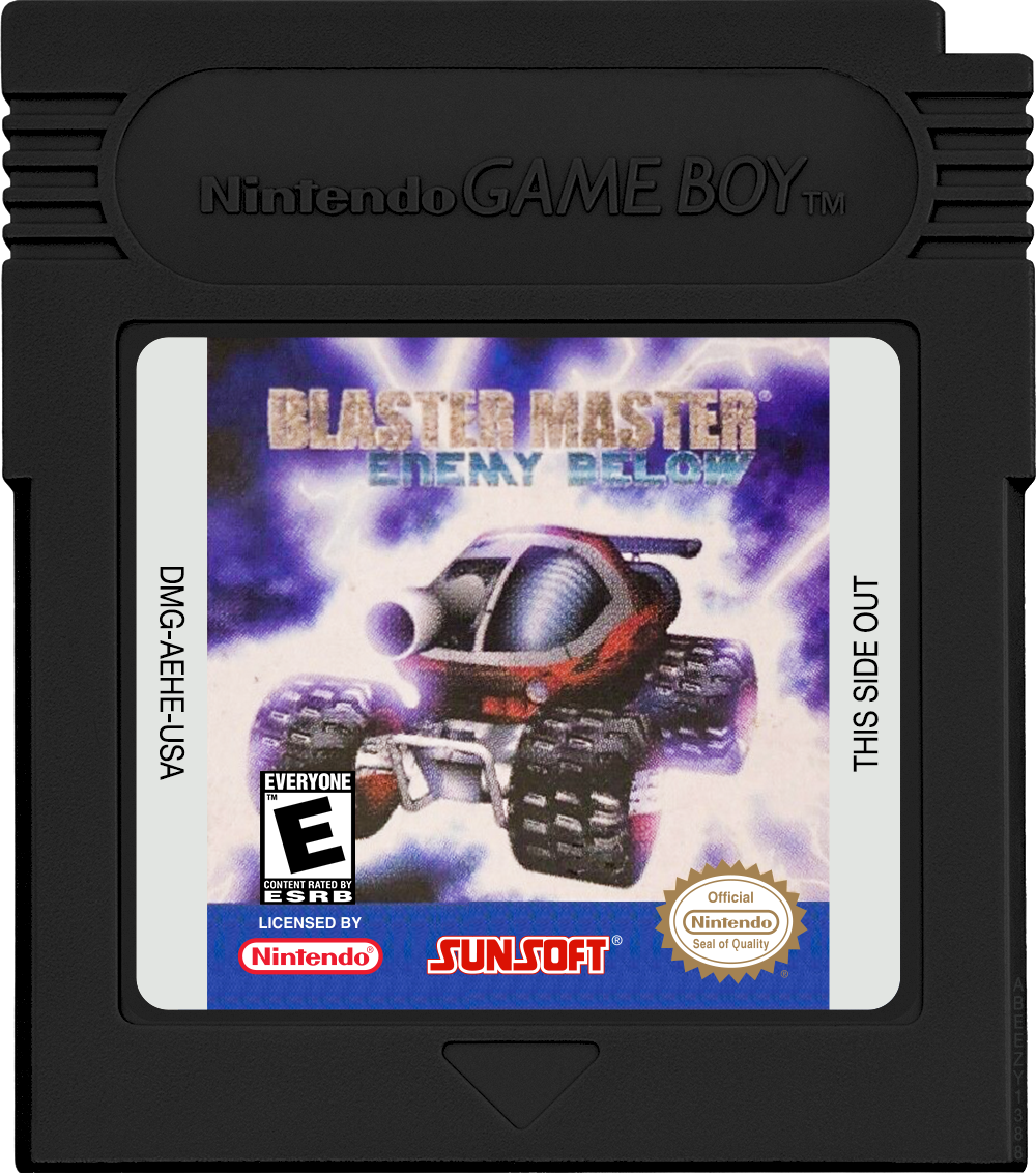 Blaster Master - Enemy Below Cartridge Label