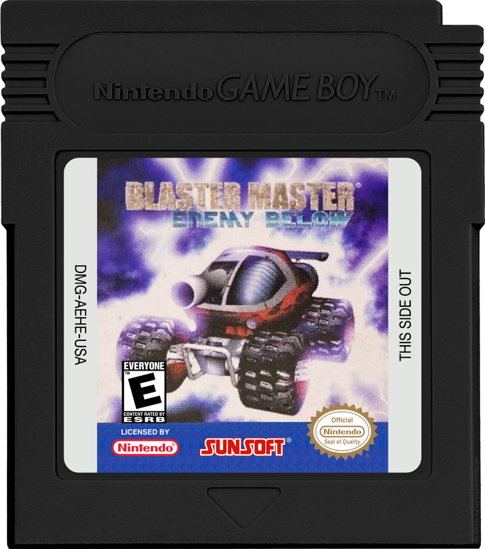 Blaster Master - Enemy Below Cartridge Label