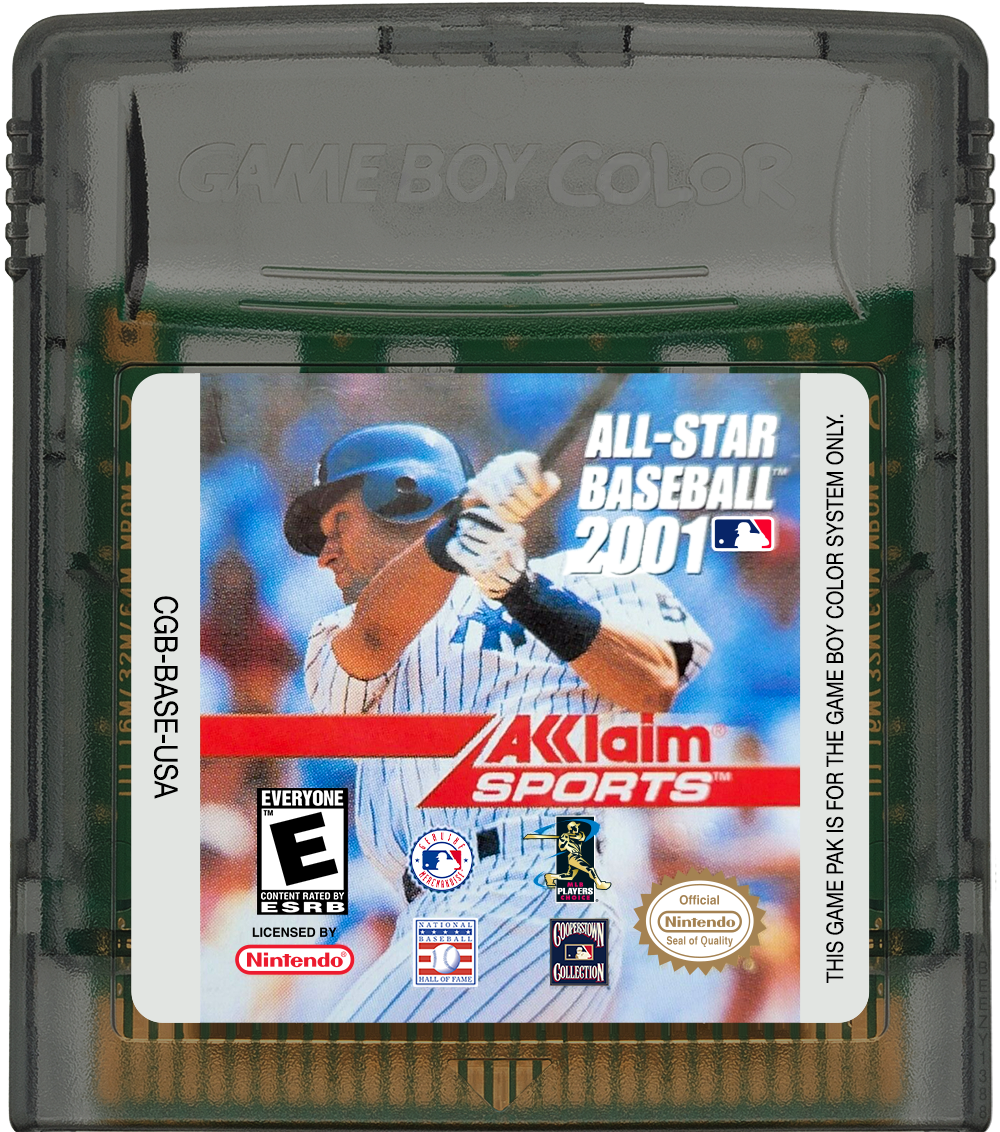 All-Star Baseball 2001 Cartridge Label