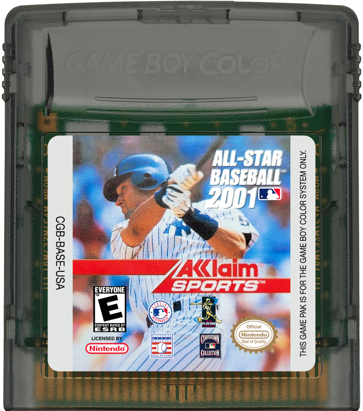 All-Star Baseball 2001 Cartridge Label