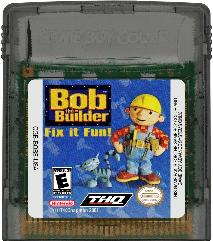 Bob the Builder - Fix it Fun! Cartridge Label