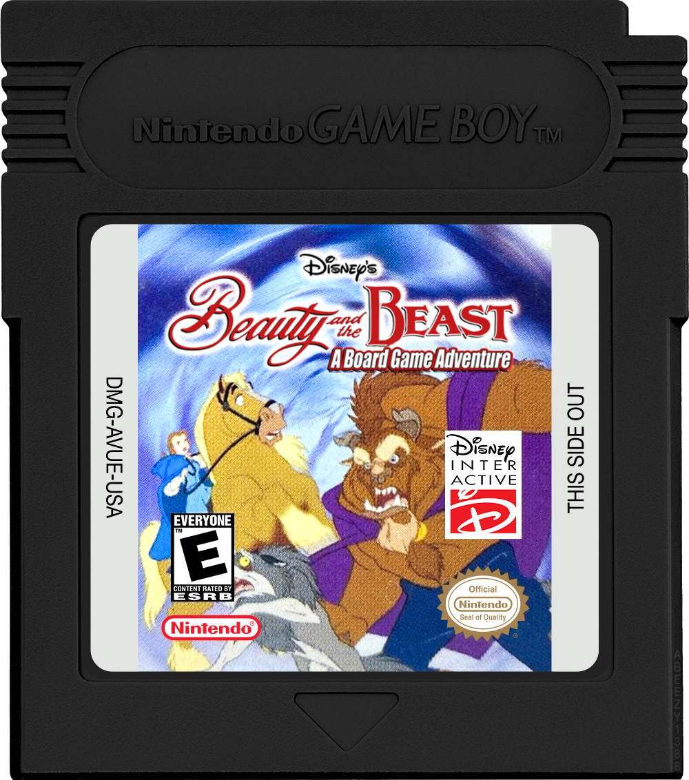 Beauty and the Beast - A Board Game Adventure Cartridge Label
