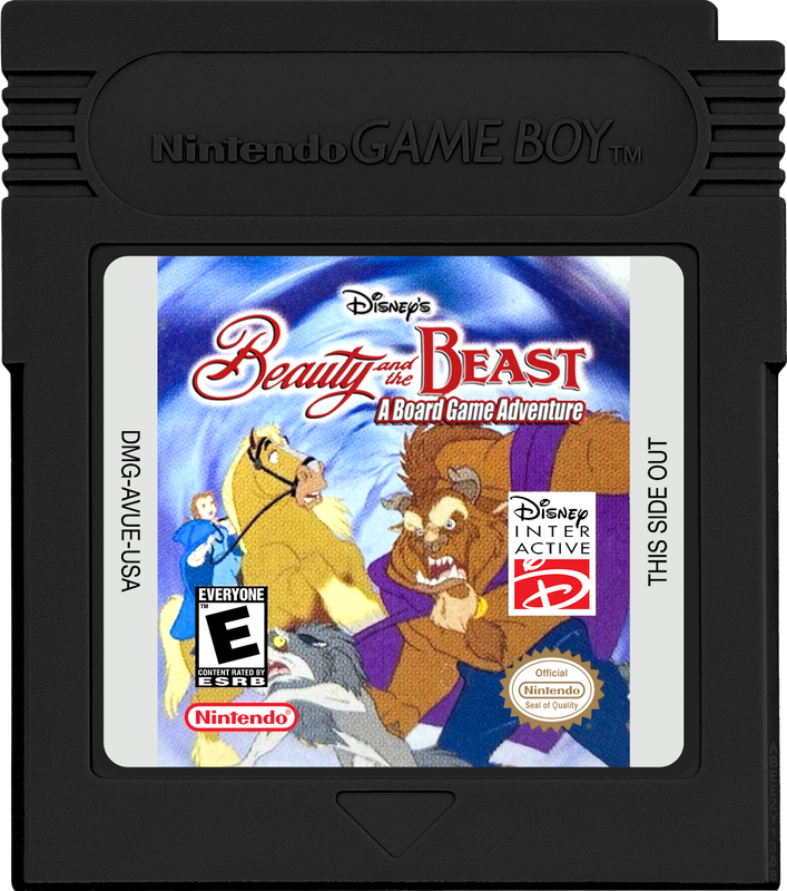 Beauty and the Beast - A Board Game Adventure Cartridge Label