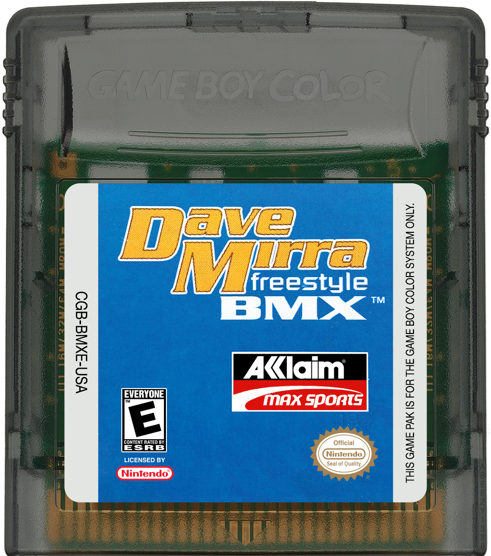 Dave Mirra Freestyle BMX Cartridge Label