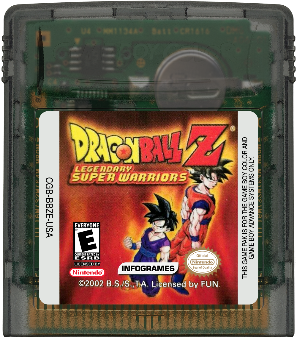 Dragon Ball Z - Legendary Super Warriors Cartridge Label